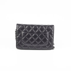 Chanel Lambskin Black Wallet On Chain WOC
