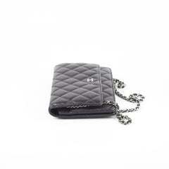 Chanel Lambskin Black Wallet On Chain WOC