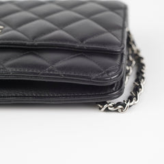 Chanel Lambskin Black Wallet On Chain WOC