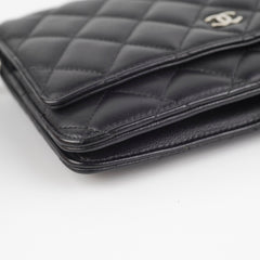 Chanel Lambskin Black Wallet On Chain WOC