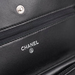 Chanel Lambskin Black Wallet On Chain WOC