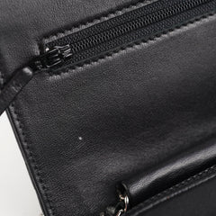 Chanel Lambskin Black Wallet On Chain WOC