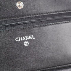 Chanel Lambskin Black Wallet On Chain WOC