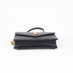 Saint Laurent Cassandre Envelope Wallet On Chain Black WOC