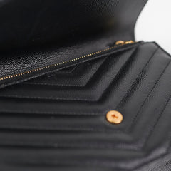 Saint Laurent Cassandre Envelope Wallet On Chain Black WOC