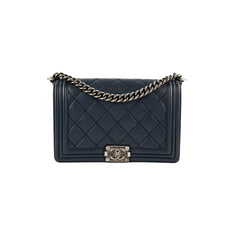 Chanel Boy New Medium lambskin Navy