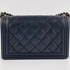 Chanel Boy New Medium lambskin Navy