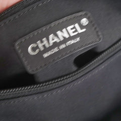 Chanel CC Logo Black Khaki Tote Bag