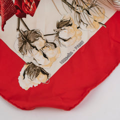 Hermes Scarf Red