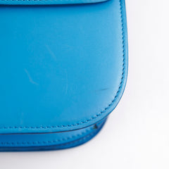 Celine Medium Aqua Blue Box Crossbody Bag