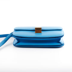 Celine Medium Aqua Blue Box Crossbody Bag