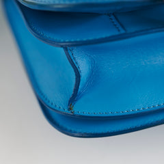 Celine Medium Aqua Blue Box Crossbody Bag