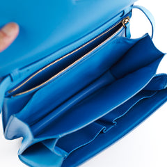 Celine Medium Aqua Blue Box Crossbody Bag