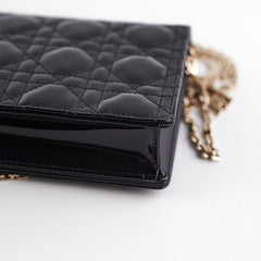 ITEM 2 - Dior Pouch Cannage WOC Wallet On Chain Clutch Black