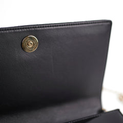 ITEM 2 - Dior Pouch Cannage WOC Wallet On Chain Clutch Black