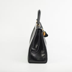 Hermes Vintage Kelly 32 Noir Box Leather