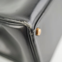Hermes Vintage Kelly 32 Noir Box Leather