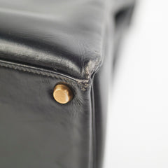 Hermes Vintage Kelly 32 Noir Box Leather