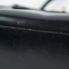 Hermes Vintage Kelly 32 Noir Box Leather