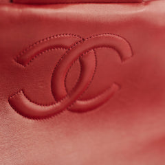 Chanel Vintage Lambskin Backpack Red