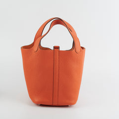 Hermes Picotin 18 Clemence Orange