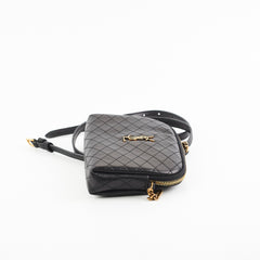 Saint Laurent Gaby Black Zipped Corssbody Bag