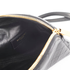 Saint Laurent Gaby Black Zipped Corssbody Bag