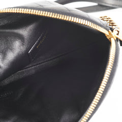 Saint Laurent Gaby Black Zipped Corssbody Bag