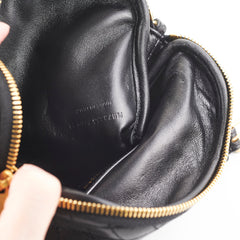 Saint Laurent Gaby Black Zipped Corssbody Bag