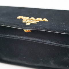 Prada Velvet Crossbody Bag Black