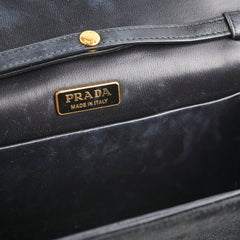 Prada Velvet Crossbody Bag Black