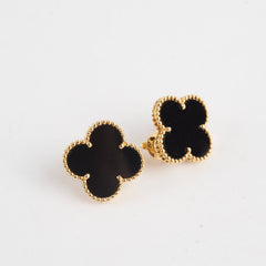 Van Cleef & Arpels Magic Alhambra Onyx Earrings