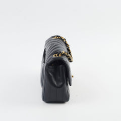 Chanel Chevron Mini Retangular Black