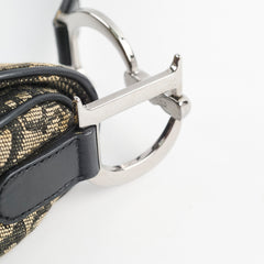 Christian Dior Vintage Saddle Bag Navy