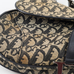 Christian Dior Vintage Saddle Bag Navy