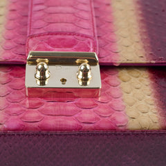 Christian Dior Miss Dior Python Flap Bag Multicolor