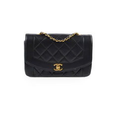 Chanel Small Vintage Diana Lambskin Black (4 Series)