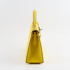 Hermes Kelly 25 Jaune De Naple Espom Sellier 2024