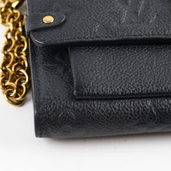 Louis Vuitton Vavin Empriente Wallet On Chain Black