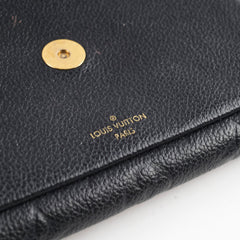 Louis Vuitton Vavin Empriente Wallet On Chain Black