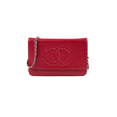 Chanel Wallet on Chain Caviar Red