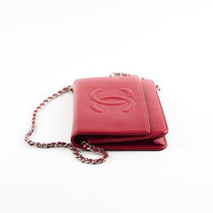 Chanel Wallet on Chain Caviar Red