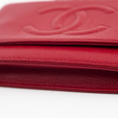 Chanel Wallet on Chain Caviar Red