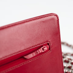 Chanel Wallet on Chain Caviar Red