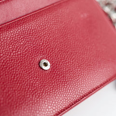 Chanel Wallet on Chain Caviar Red