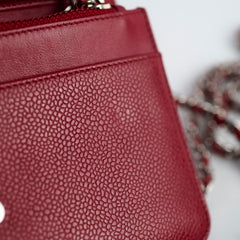 Chanel Wallet on Chain Caviar Red