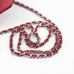 Chanel Wallet on Chain Caviar Red
