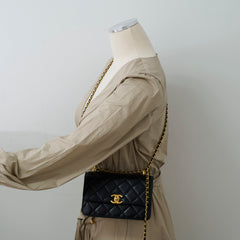 Chanel Perfect Fit flap bag black - Microchipped 2023