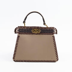 Fendi Peekaboo ISeeU Petite Leather Braid