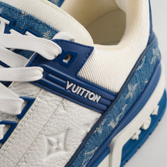 Louis Vuitton Men's Trainer Denim Blue Size 10